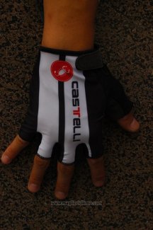 2015 Castelli Guanti Corti Ciclismo Bianco