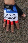 2015 Saxo Bank Tinkoff Guanti Corti Ciclismo Bianco