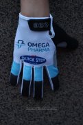 2014 Quick Step Guanti Dita Lunghe Ciclismo Bianco